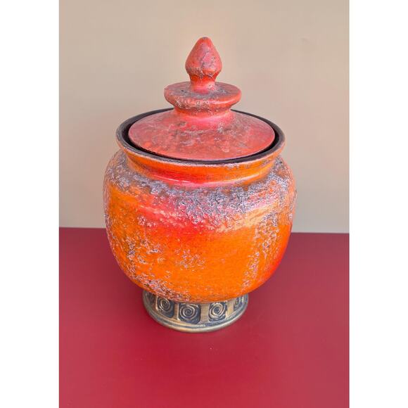 Bitossi by Aldo Londi for Rosenthal Netter Pagoda Shaped Lidded Jar, Italy 1960s - Picture 4 of 9